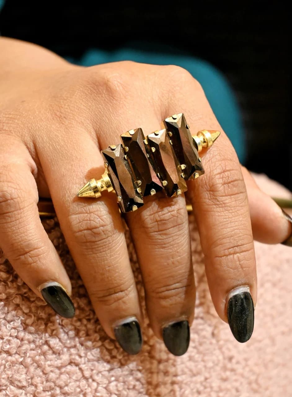 Contemporary Brown Ring