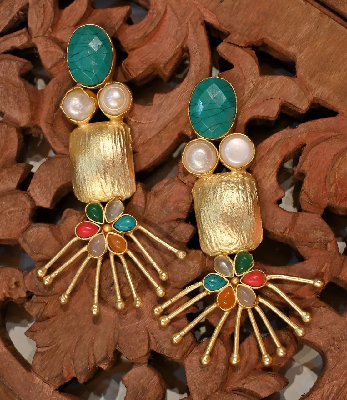 Contemporary Turquoise Earrings