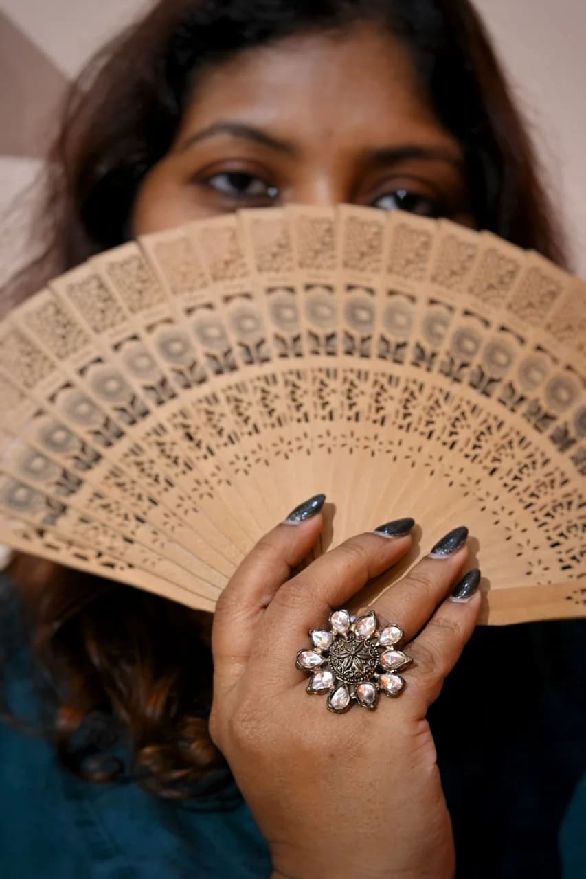 Kundan Brass Ring