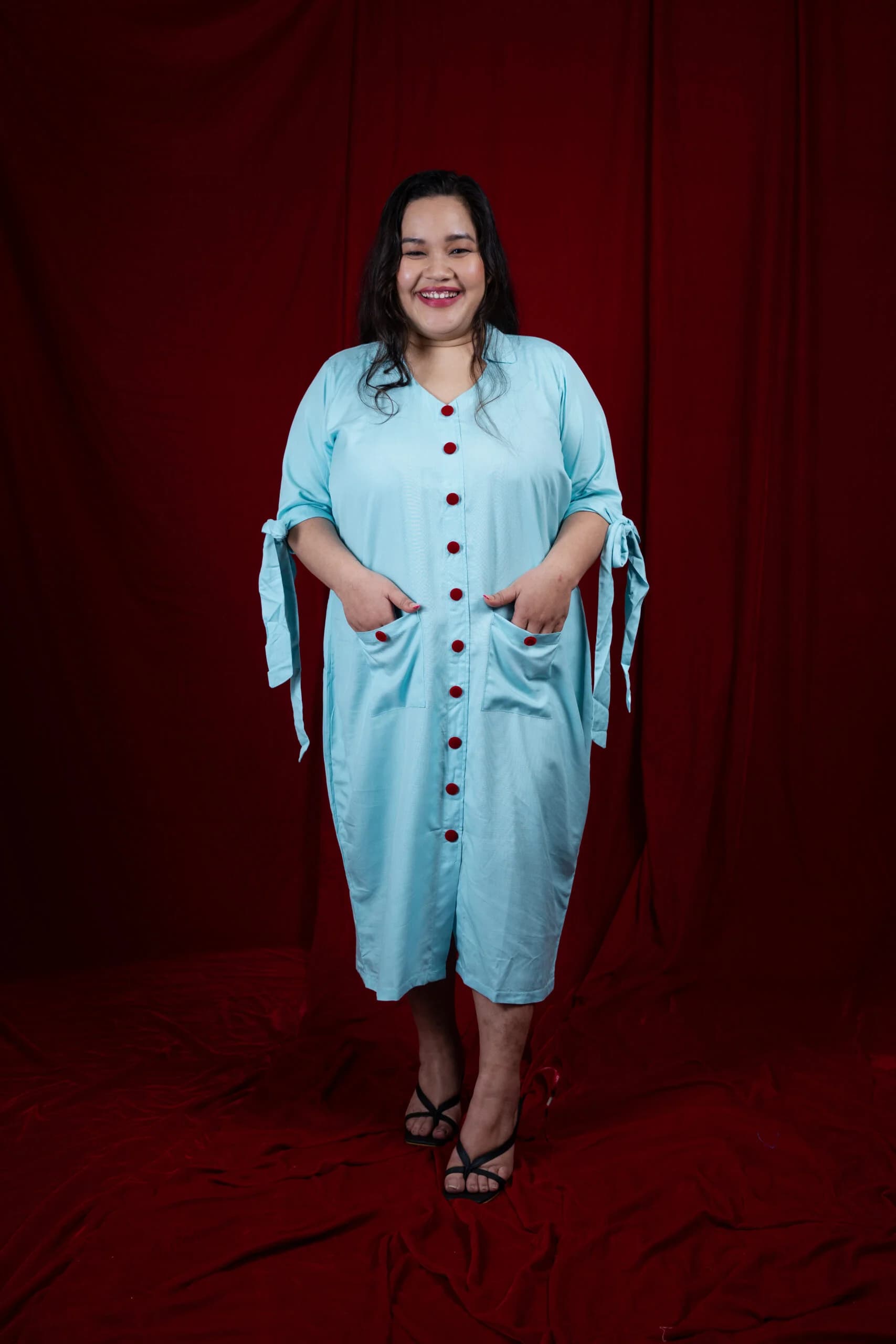 Cyan Blue Dress