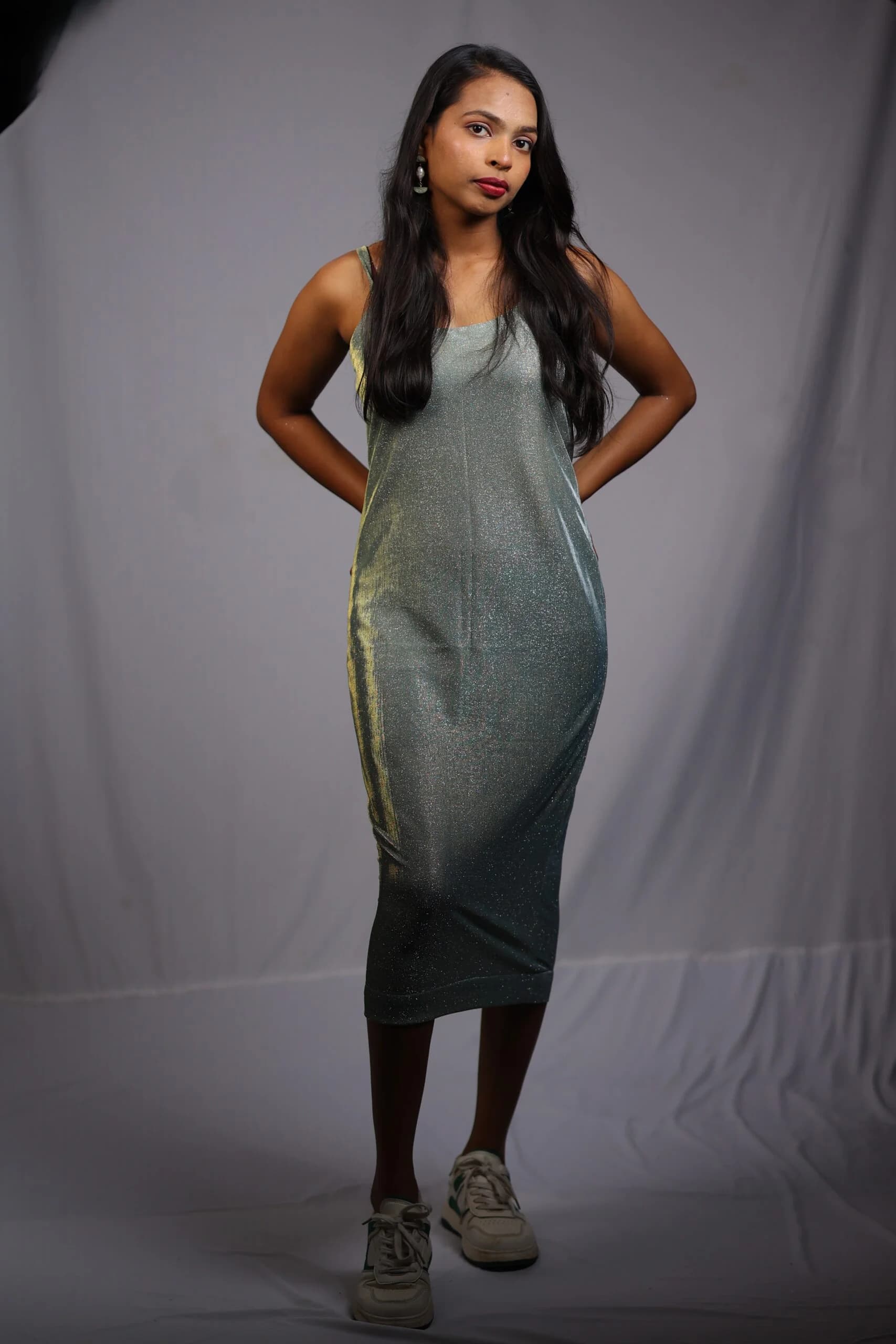 Elara Green Dress