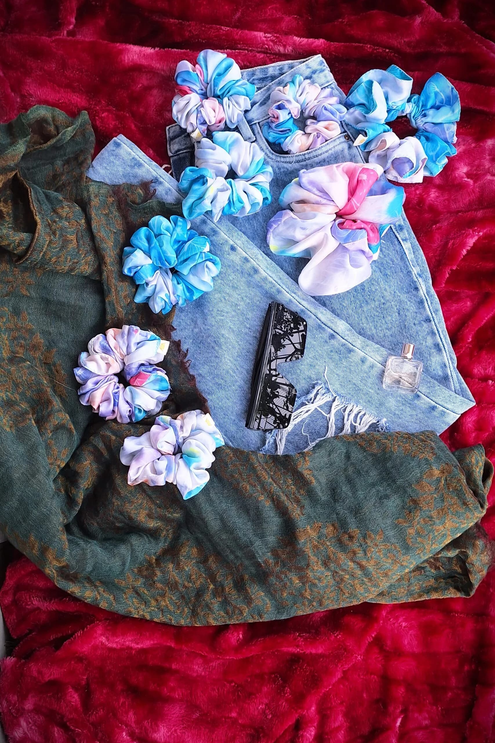 Classic Printed Satin Scrunchie