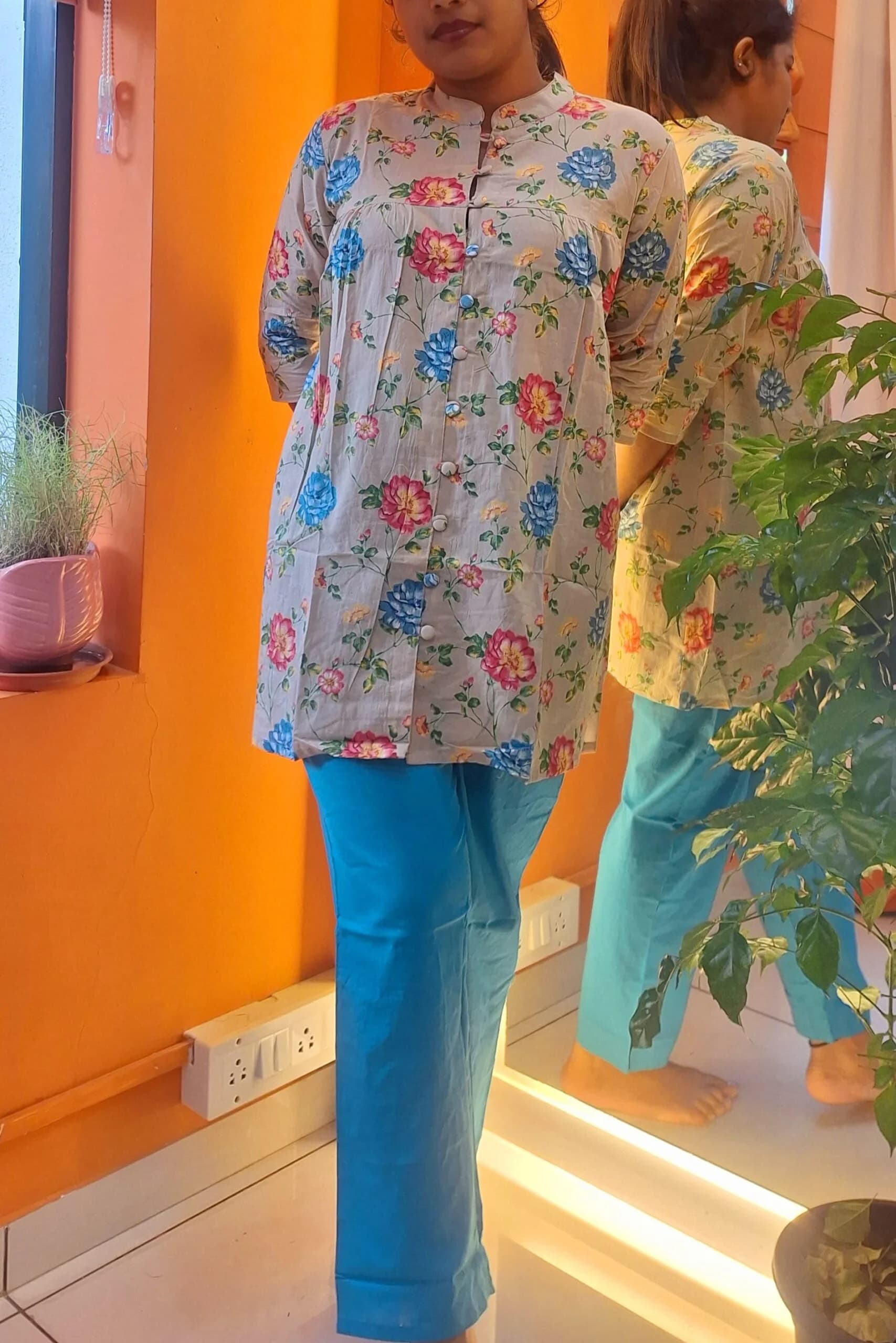 Printed Trouser Co-Ord Set