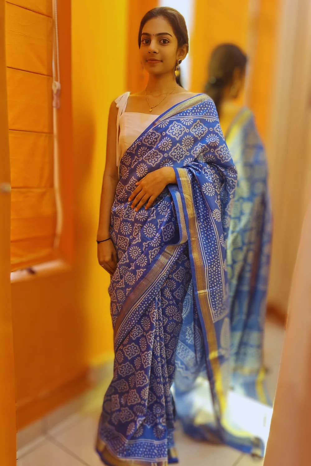 Amaaya in Light Blue – Serene Bloom