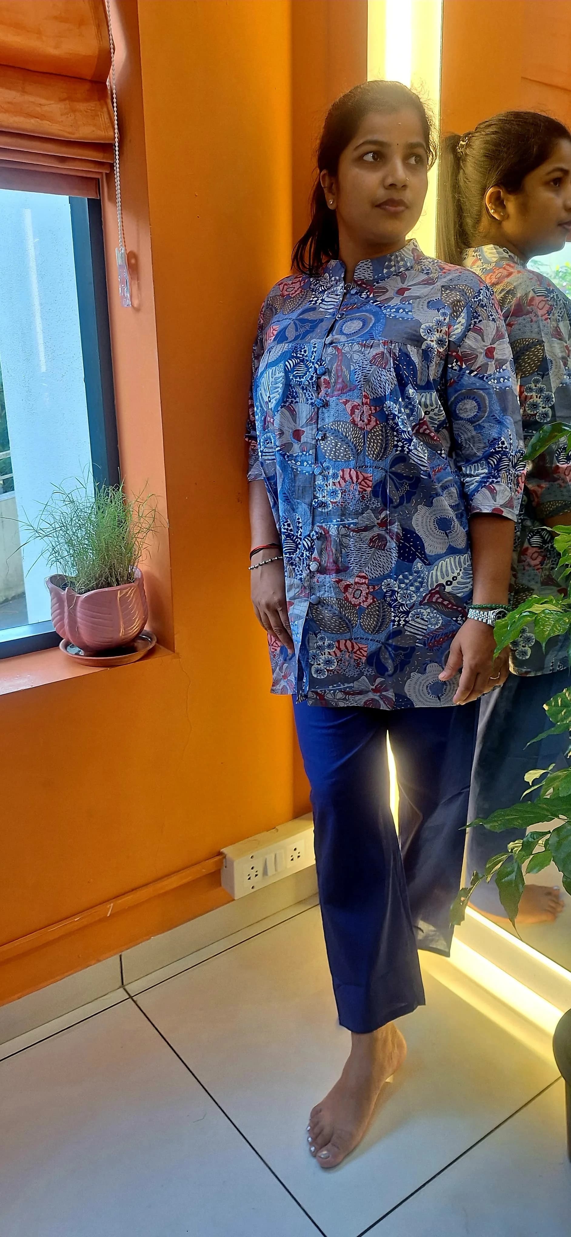 Printed Trousers Co-Ord Set